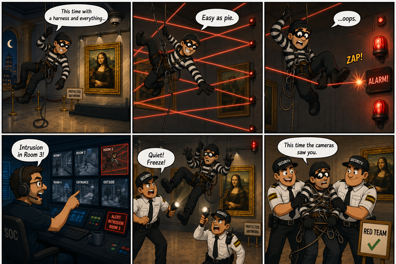 The thief caught: this time the measures learned in the exercise work