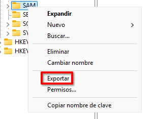 Export context menu in RegEdit